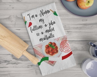 Miękka ściereczka kuchenna Nonna Italian Kitchen, wspaniały prezent dla włoskiej babci "Nonna"
