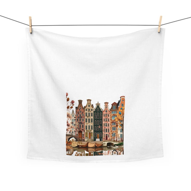 LawrencegiftDesigns Amsterdam Canal House Tea Towel - Thumbnail 2