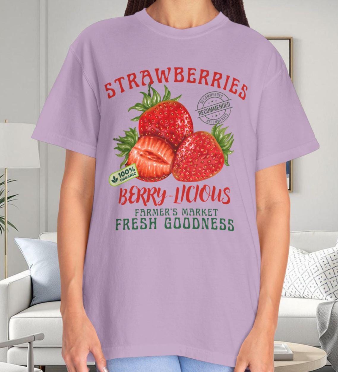 Retro Strawberry Graphic Tee: Farmers Market Unisex T-shirt - Etsy