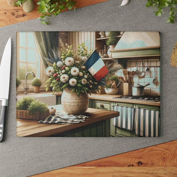 カッティングボード France フランス製キッチンカッティングボード - ガラス製カッティングボード