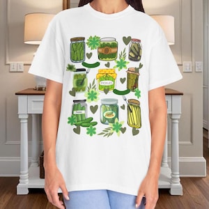 Pickle T-shirt, Comfort Colors Shirt, Vintage Canned Pickles Shirt, Pickle Jar Shirt, Vintage Comfort Colors Shirt, Women Christmas Gift