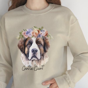 St. Bernard dog breed sweatshirt, Gentle Giant, Unisex Heavy Blend™ Crewneck Sweatshirt