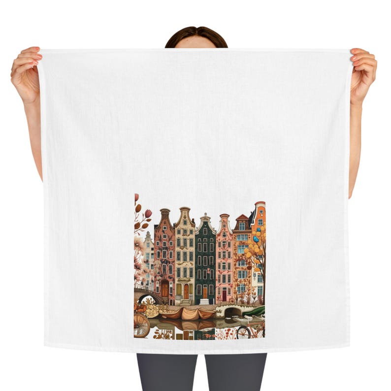 LawrencegiftDesigns Amsterdam Canal House Tea Towel - Thumbnail 3