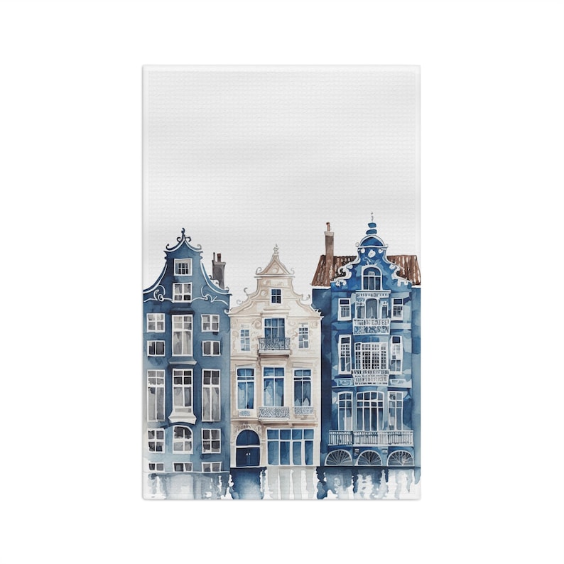 LawrencegiftDesigns Delft Canal House Tea Towel - Thumbnail 3