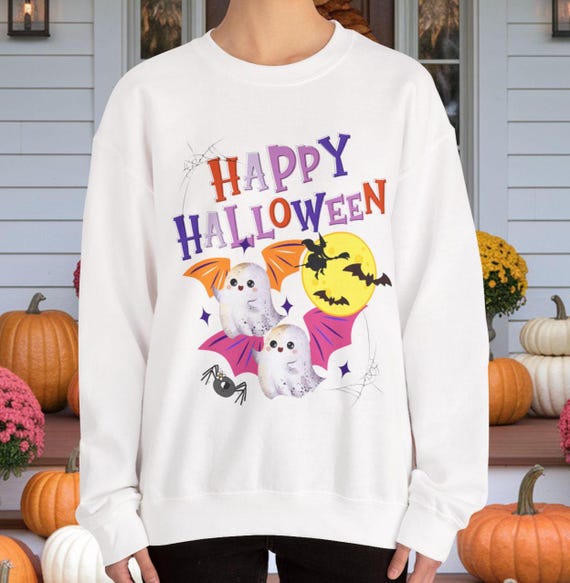 Sudadera Sueter De Halloween Sudadera De Halloween Con Fantasmas