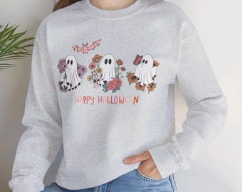 Halloween-spooksweater, halloween-sweater, spook-sweater voor dames, spook-sweaters, halloween-spookkostuum. schattig spook
