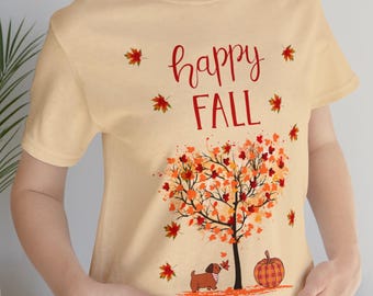 Fall Shirt, Fall Leaves T-Shirt, Fall Gift Shirt, Fall T-Shirt, Autumn Shirt, Fall Sweatshirt, Cute Fall Shirt, Shirt, Gift for Her, Dog Mom