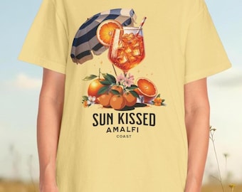 Amalfi Coast Graphic Tee: La Dolce Vita Italian Summer T-Shirt