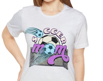 Soccer mom shirt, Unisex Jersey Short Sleeve Tee
