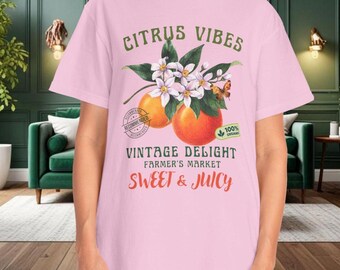 Vintage Citrus Oranges T-shirt: Farmer's Market Graphic Tee - Etsy