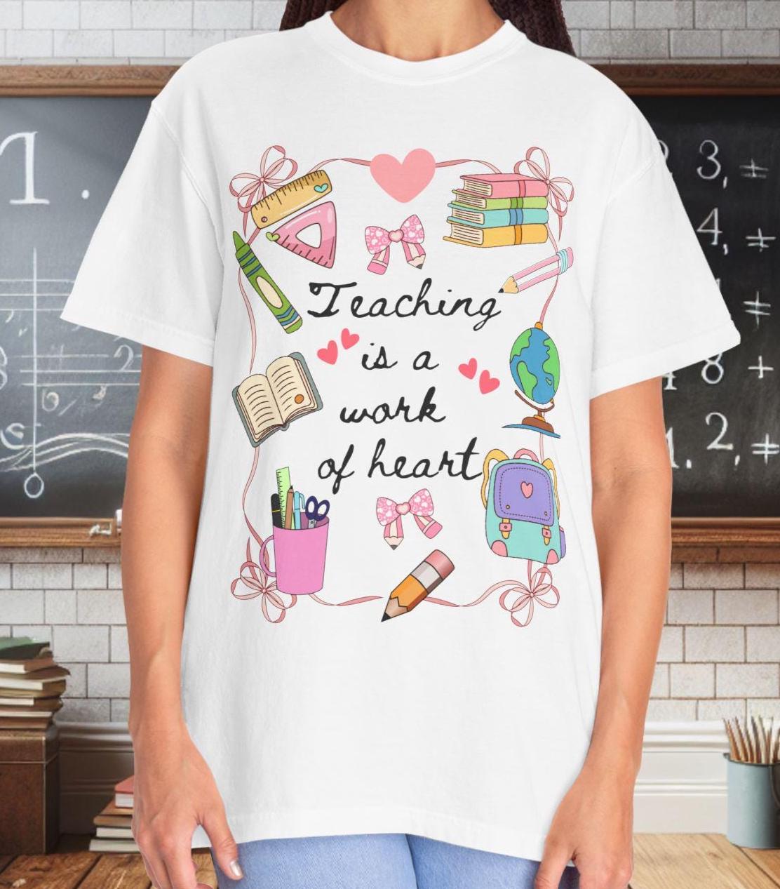 Retro Teacher T-shirt: Back to School Apparel, Educator Gift