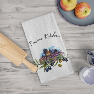Tuscan Kitchen Tea Towel, Italian kitchen decor. Olive kitchen decor, Kitchen dishtowels, Italian gift