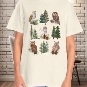 Cottage Core Barn Owl Shirt, Owl Gift, Animal Lover Gift, Cottagecore Owl, Vintage Animal Shirt, Cottage Core Clothing, Owl T-Shirt
