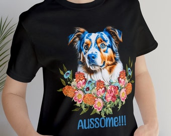 Australian Shepherd shirt, Aussie tshirt, short sleeve graphic tee