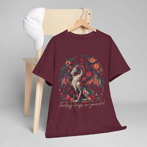 Dragon T-Shirt for Fantasy Book Lover, Unisex Heavy Cotton Tee, Fantasy Reader Shirt, Dragon Tee, Dragon Lover Gift image 5