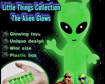 Alien, Glow in the Dark Figure, Collectible UFO Dude.