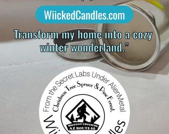 Christmas Tree Candles, Pine & Spruce, Coconut Soy Apricot Blend