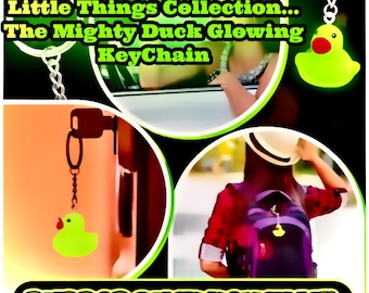 Alien Ente Schlüsselanhänger, Nachleuchtende Quietscheente