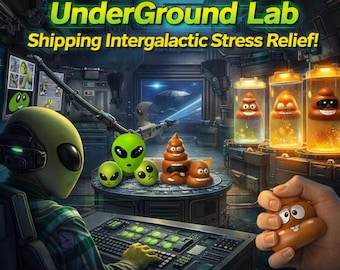 Alien and Mr Poo Stress Relief Ball,  Special Edition.