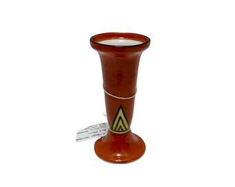Vintage Noritake Art Deco Vase Morimura Brothers Japanese Pottery Hand Painted Bud Vase