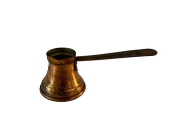 Vintage Ezerrka Ohrid Turkish Coffee Pot Maker - Vintage Cezve - Vintage Ibrik - Turkish Coffee - Vintage Coffee Pot