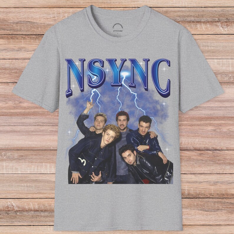 NSYNC 90s Vintage Rap Bootleg Design Shirt, Retro Boy Band Graphic