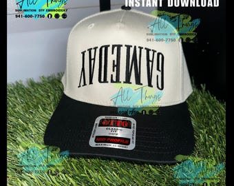 GAMEDAY -upside down embroidery file