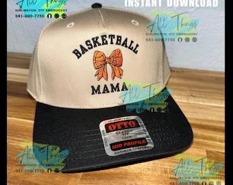 Basketball Mama embroidery hat file