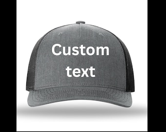Custom Text Embroidery file for Hat
