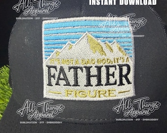 Father Figure Cap Embroidery File