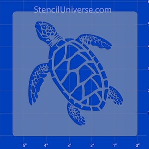 Schildkröte 1 Schablone für Airbrush oder Malerei