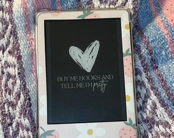 BUY ME BOOKS Kindle Lock Screen | Digital Download | Kindle Must be ad-free!