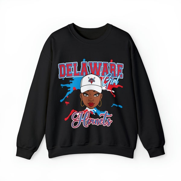 DS Hornets: Delaware State Hornets Unisex Heavy Blend™ Crewneck Sweatshirt