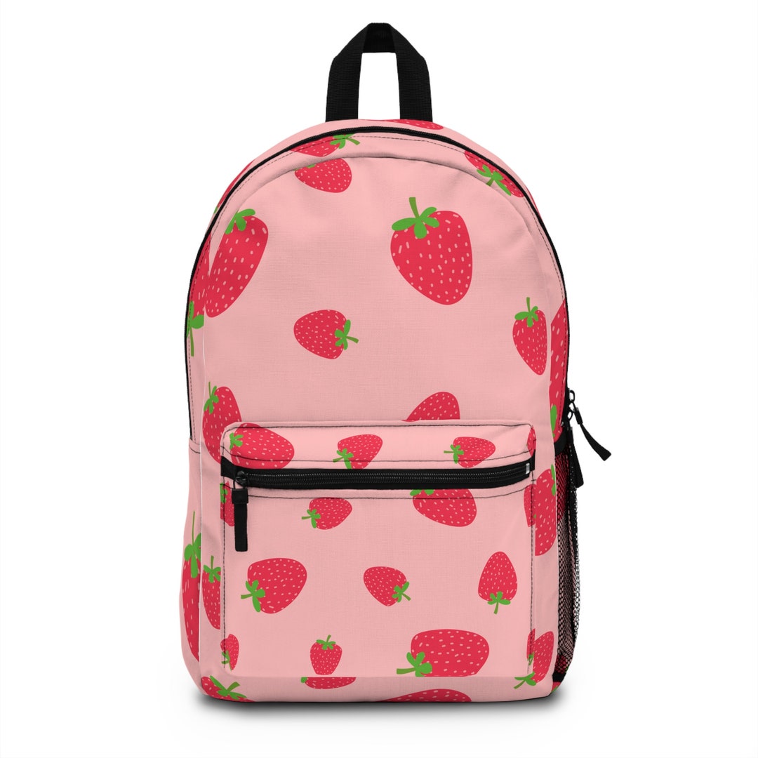 Strawberry Backpack Etsy