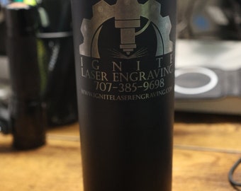 20 oz black tumbler