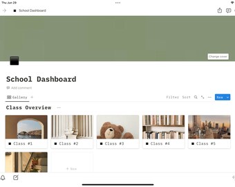Notion Template | School Dashboard | Student Planner