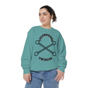 Baton Twirler Sweatshirt, Twirling Team Apparel, Baton Gift for Her, Dance Practice Shirt, Sporty Pullover, Twirler Mom Gift