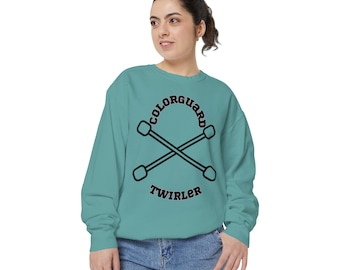 Baton Twirler Sweatshirt, Twirling Team Apparel, Baton Gift for Her, Dance Practice Shirt, Sporty Pullover, Twirler Mom Gift