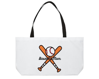 Borsa tote per mamma da baseball, borsa sportiva grande, borsa per weekender, regalo per mamma da baseball, attrezzatura per fan del baseball