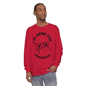 Musikliebhaber T-Shirt, Percussion Langarm T-Shirt, Schlagzeuger Geschenk Shirt, Band Shirt, Musiker Bekleidung