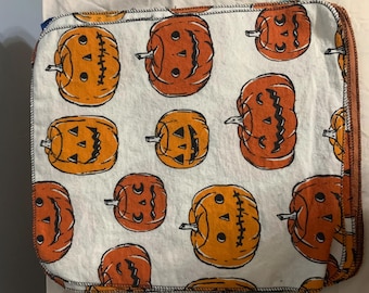 Jack o Lantern, Halloween Unpaper Towel, Reusable towel for cleaning