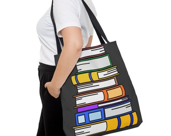 Sac fourre-tout à couverture de livre écologique, sac de livre en toile, fourre-tout durable, fourre-tout de bibliothèque, cadeau d'amant de livre