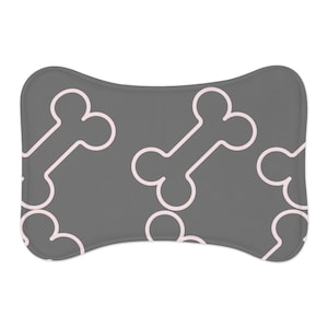 Dog Bone Pet Feeding Mat, Waterproof Non-Slip Mat, Dog Bowl Mat, Pet Food Mat, Easy to Clean