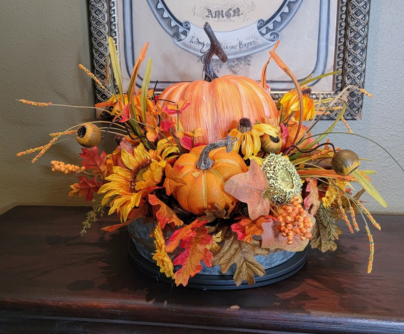 Orange Fall Centerpiece - Etsy
