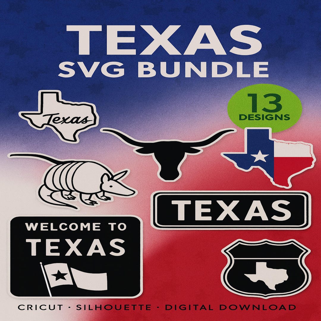 Texas State Themed Svgs File Pack! *highest Quality* - Etsy