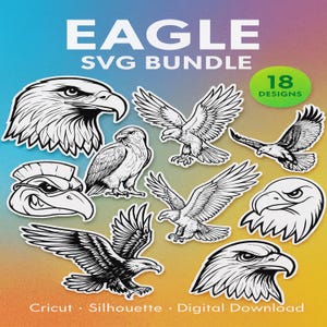 Bald Eagle Bird Themed SVGs File pack! *Highest Quality*