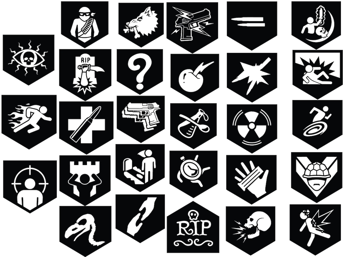 Cod Crow Icon All Cod Zombies Perk Icons SVG File Pack! *highest Quality* *flag Style ...