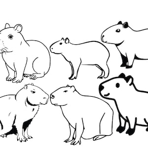 Capybara SVGs File Pack! *Highest Quality*