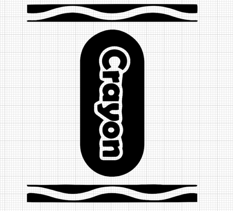 Crayon Themed SVG File Instant Download highest Quality Etsy