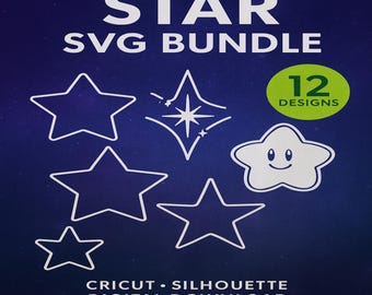 Star Shape Themed SVG Files Pack! *Highest Quality*